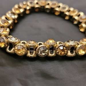 Gorgeous antique gold stretch bracelet